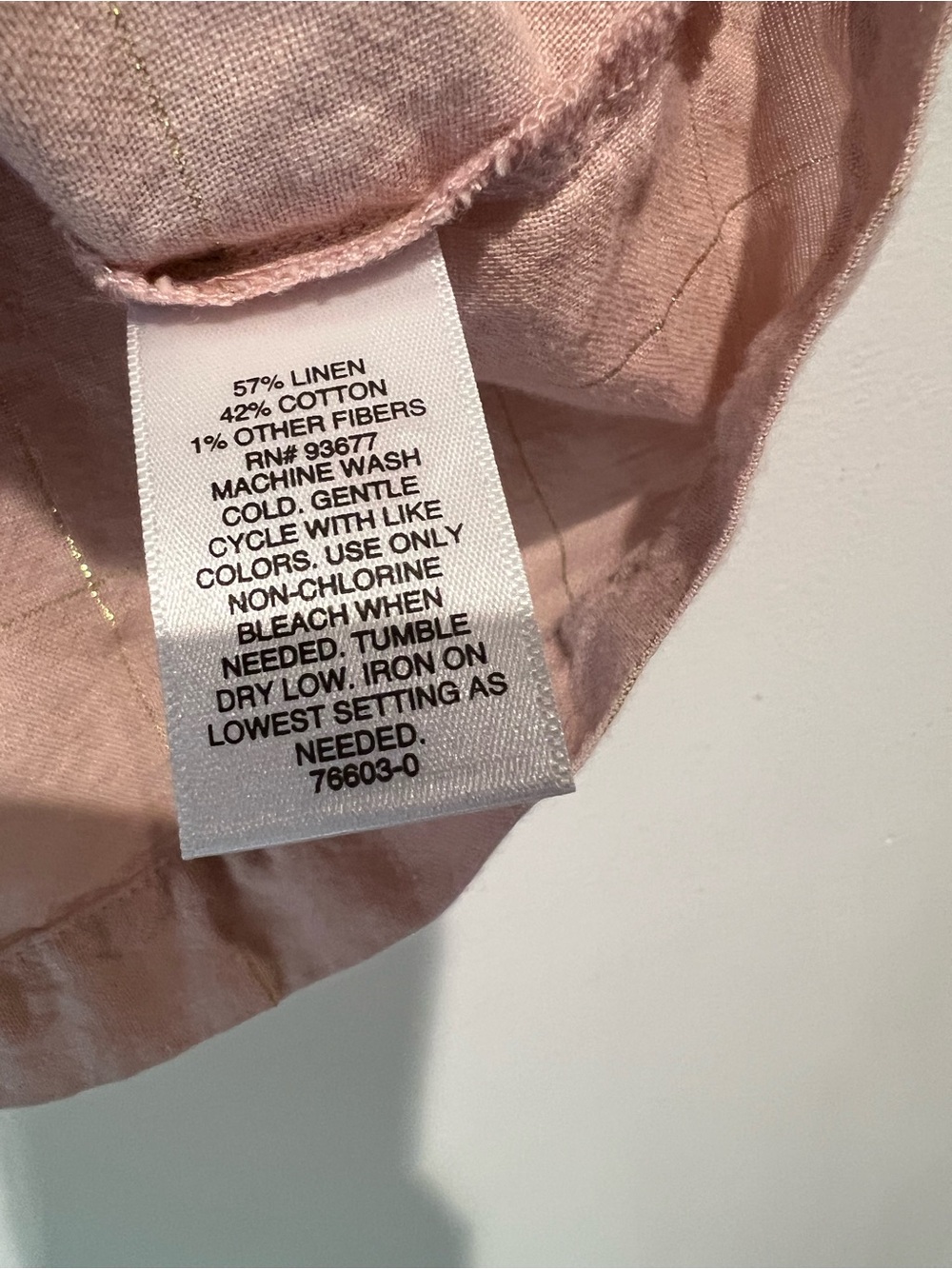 Liz Claiborne Linen Blend Pink Metallic Stripe Tank Top XXL - Picture 3 of 5